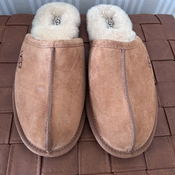 UGG Men's Scuff Suede Slippers Chestnut Size 12 - Picture 9 of 12